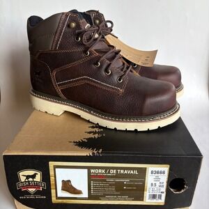 Irish Setter Kittson Mens 9.5 W2 6in Steel Toe Work Boots Brown Leather 83666